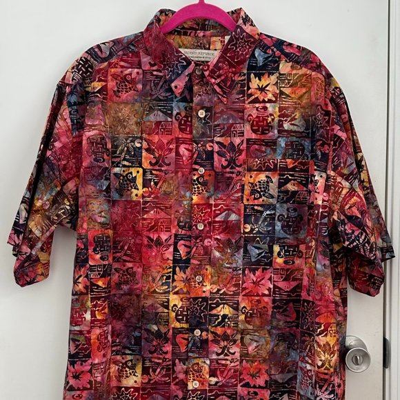 Island Republic Other - Island Republic Button Up Tropical/Hawaiian Short Sleeve Shirt [M Sz XL]